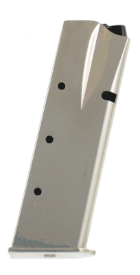 Mec-gar Magazine Browning Hi-Power 9MM 15 Round Nickel Plated