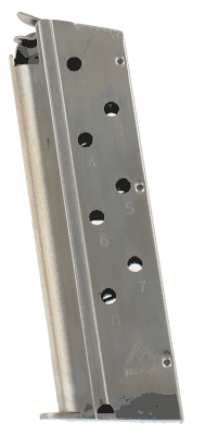 Mec-Gar Colt 1911 40 S&W 8-Round Nickel Plated Magazine